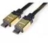 PremiumCord GOLD HDMI + Ethernet cable, gold, 5m | Gear-up.me