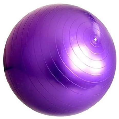 كرة تمارين الجسم بلون ارجواني مقاس 65 سم لتمارين اليوجا والبيلاتس والتوازن واللياقة البدنية [BTX-3]_ مع ضمان لمدة عامين للرضا والجودة