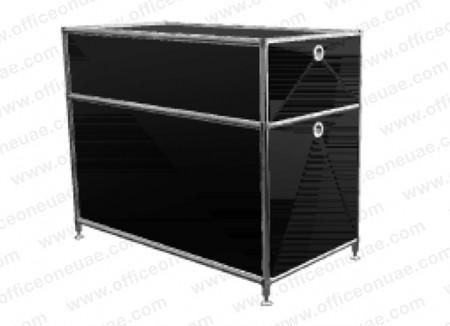 System4 Drawer Unit with 2 Drawers, 41 x 76 x 60 cm, Black