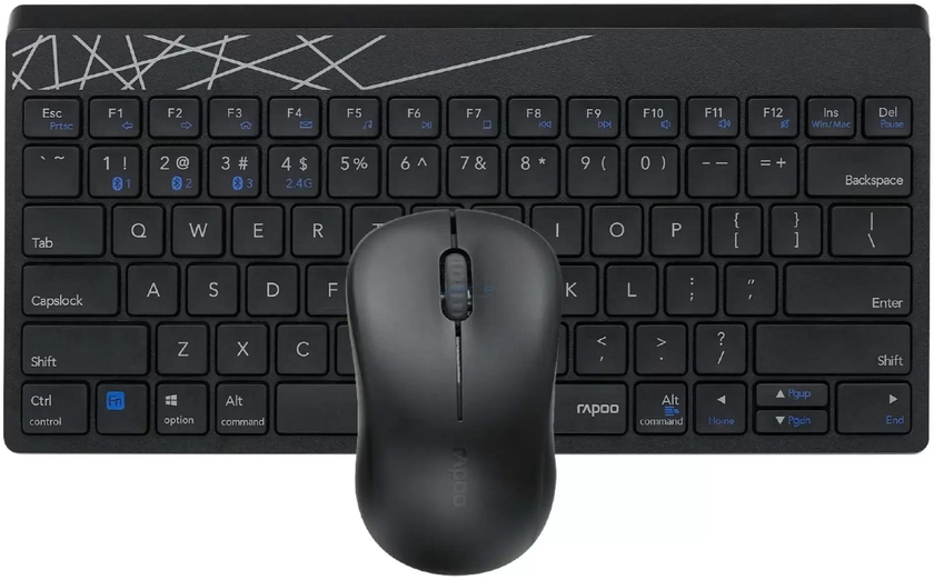 Rapoo 8000M Wireless Keyboard Mouse Combo