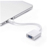 Generic Mini Display Port To Vga Cable adapter Converter For Macbook White Color