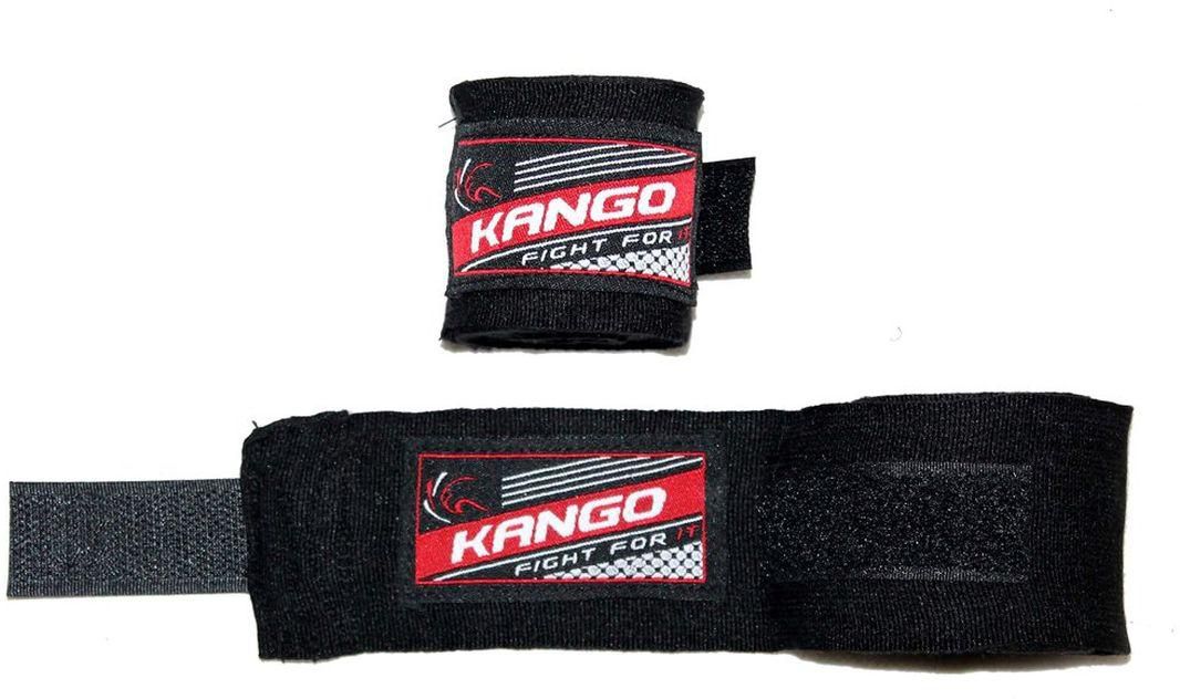 Boxing Handwraps "KANGO" Black Stretchable Size 4.5 M