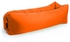 أريكة استرخاء قابلة للنفخ برأس محمول للسفر - برتقالي