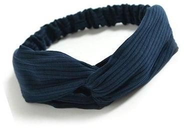 ربطة رأس بتصميم عقدة ملتفة أسود