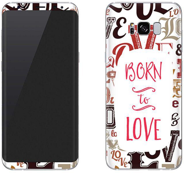 Vinyl Skin Decal For Samsung Galaxy S8 Plus Born To Love