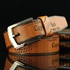Vintage Hollow PU Leather Belt for Jeans Pants, Fashion PU leather Belt with Alloy Buckle