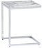Side Table, Silver/White - AFS25A