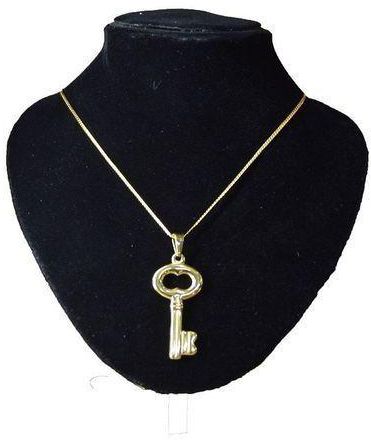 Necklace And Key Pendant Set-Gold