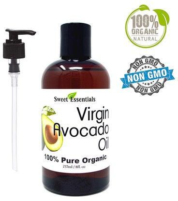 100% Pure Organic Cold Pressed Unrefined Extra Virgin Avocado Oil 8Oz Free Pump Included Imported From Italy Raw/Non Gmo/Green In Color