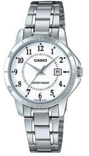 Casio Watch for Women Analog Stainless Steel Band Silver LTP-V004D-7BUDF