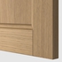 METOD Base cabinet for sink - white/Vedhamn oak 60x60 cm