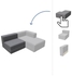JÄTTEBO 2-seat modular sofa, With headrest/Samsala grey-beige - IKEA