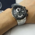 ساعة كاسيو اديفيس سوداء للرجال بسوار من الستانلس ستيل كرونوغراف - EFE-505D-1A