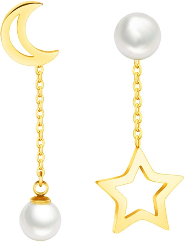 Aiwanto Star and Moon Earring Fashion Jewelry Gift Earring