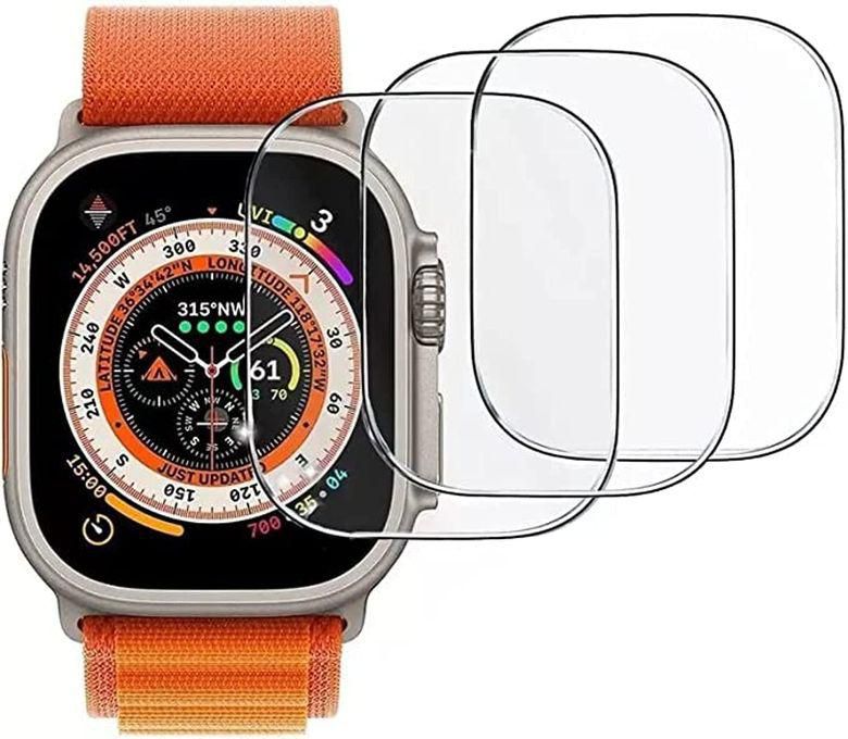 Screen Protector With Apple Watch Series 8 Ultra 49mm Tempered Glass Objects And Scratch Proof (Set Of 3)