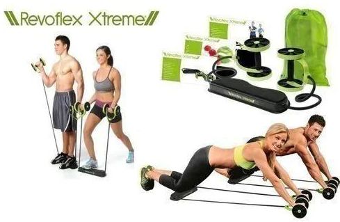 Revoflex Xtreme Comprehensive Abdominal Body Trainer AND Abs Core Intense, light and effortless abdominal training! Train with the Revoflex Extreme just 5 minutes a day and you wil