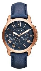 Fossil Grant Chronograph Men's Watch FS4835 Blue 44mm