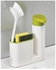 Solution 2 In 1 Sink Tidy Set - White/Green