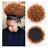 Fashion Afro Hair Bun Extension Colour Brown+ FREE GIFT