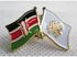 Fashion Kenya - Mombasa Double Flag Lapel Pin