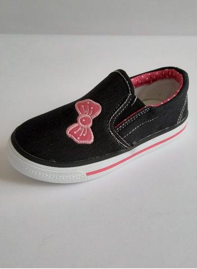Flat Fashion Sneakers Comfort Easy Fitting Kids Shoes For Girl Black