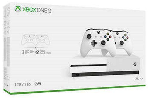 Microsoft XBOX 1 Console Slim 1TB White with Extra Controller