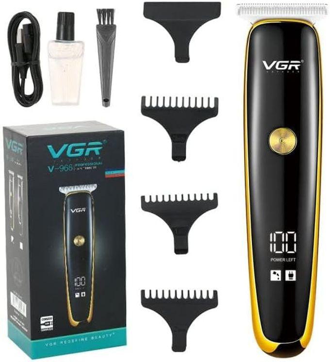 VGR - ماكينة حلاقة الشعر الديجيتال الاحترافية-اسود - V-966