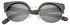 باريل اند درام - نظارة شمسية دائرية بنصف إطار للنساء -  ( خشب ابوني- CE)