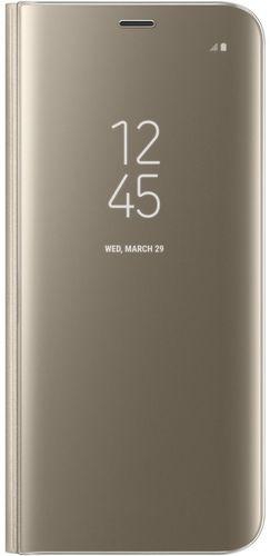 Samsung Samsung Galaxy S8+ Clear View Standing Cover - Gold, Ef-Zg955