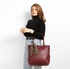 Callista Leather Women Handbag - Burgundy