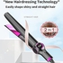 HICITI Hair Straighteners for Women, Curling Iron 2 in 1 Hair Straightener and Curler with Ceramic Plates 10 Levels PTC Fast Heating up to 230℃ for Multi-Type Hair (LCD Digital Display)