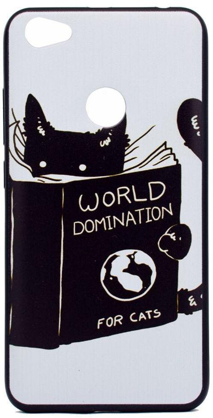 For Xiaomi Redmi Note 5A / Note 5A Prime / Y1 - Pattern Printing TPU Case - World Domination for Cats