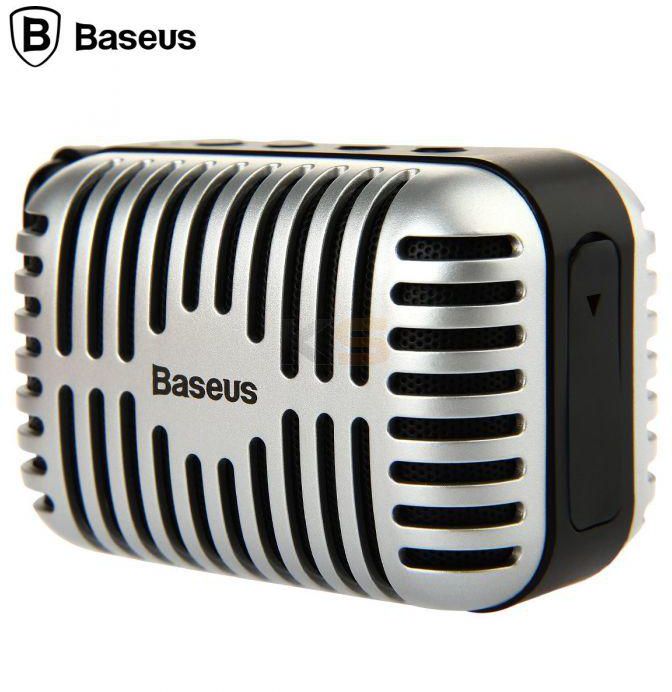 BASEUS Retro Series Portable Mini Smart Wireless Stereo Bluetooth Speaker AUX Silver