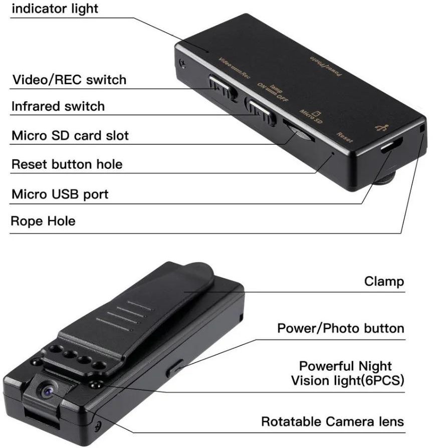 Pen With Mini Camera Police Pocket Cam Body Secret Night Vision Motion DV Microcamera Minicamera