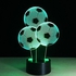 3D night light Football Balloon Shape 3D LED lamp 7/16 Colors Changing 3D Illusion Lamp Soccer Night Light 3D Visual Light Gift For Sport Fan