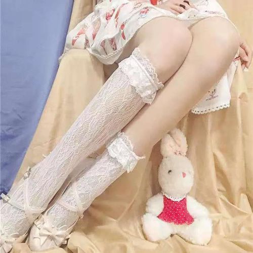 Miss lace lace Japanese jk hollow out stockings soft girl mid tube socks cute sock