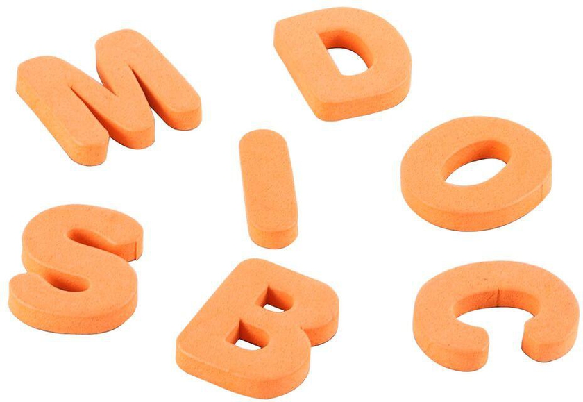 Educational Set of English Alphabet With Magnet Orange