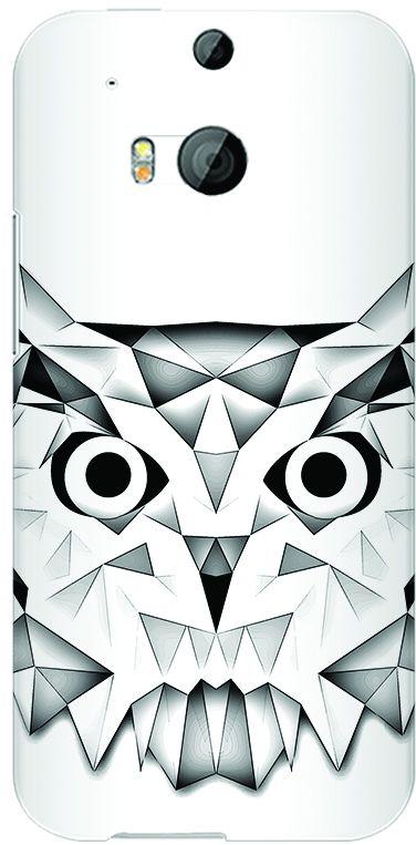 Stylizedd HTC One M8 Slim Snap Case Cover Matte Finish - Poly Owl
