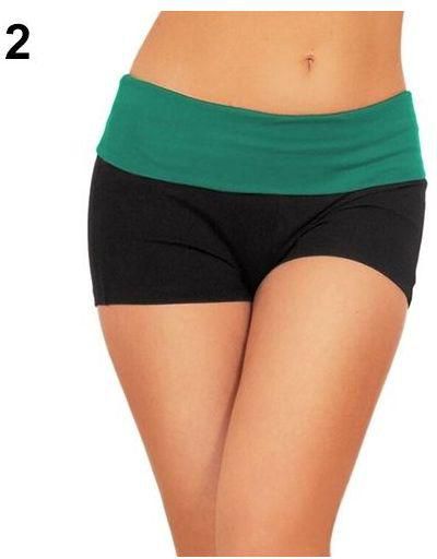 Bluelans Summer Women's Sexy Mini Knockout Yoga Exercise Gym Workout Fitted Shorts-Green
