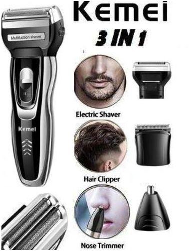 Kemei 3*1 Rechargeable Electric Shaver