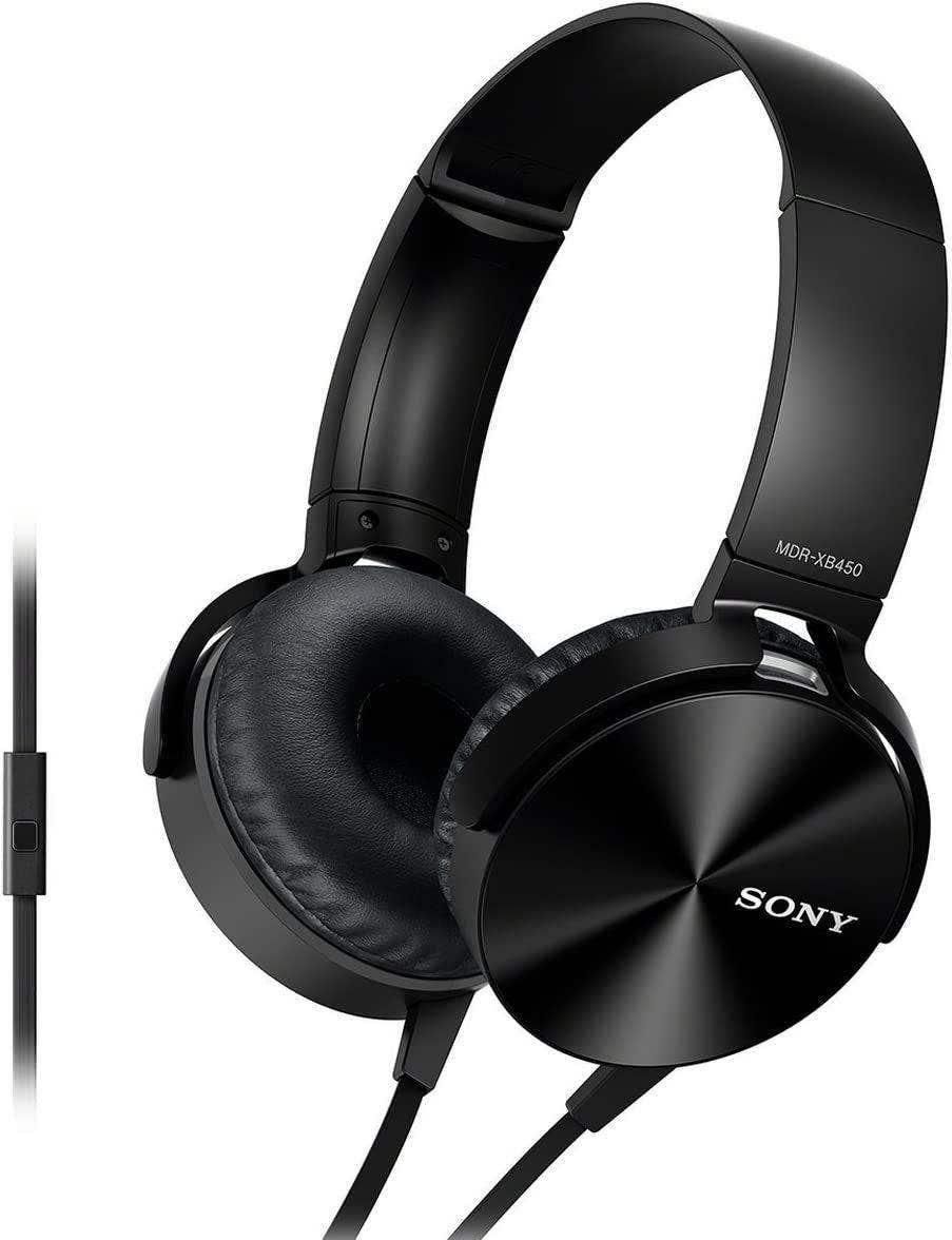 Sony MDRXB450AP Extra Bass Smartphone Headset, Black