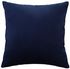 5-Pieces Dark Blue Velvet Decorative Solid Filled Cushion, 40*40 centimeter