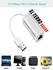 Adapter From (USB 2.0) To RJ45 Ethernet LAN 10/100 Mbps - White