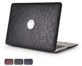RAG&SAK Crocodile Grain pattern Macbook Case for Macbook Retina 12- Black