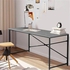 Desk, 80 cm, Grey / Black - H01138