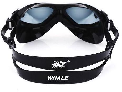 Generic Swimming Goggles With Myopia Lens Anti-fog UV Protection Swim Glasses - Black
