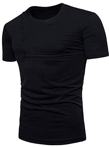 one year warranty_Men Fashion Stitched Short Sleeve T-Shirt Splicing Cool Sports Round Neck T-Shirt.with very high quality