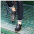 Tauntte Cow Leather Men Casual Shoes Fashion Anti-Odor Genuine Leather (Black)