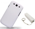Nillkin Super Sheild Case, Screen Guard and 2600 Emergency battery backup for Samsung Galaxy SIII S3 i9300- White