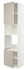 METOD Hi cb f oven/micro w 2 drs/shelves, white/Stensund beige, 60x60x240 cm - IKEA